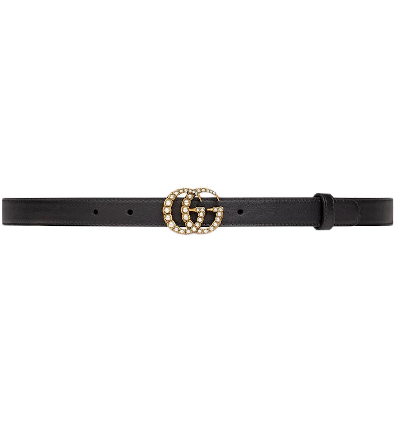 Thin Belt With Small Gucci Pearl Belt Gucci Double G Thin Leather