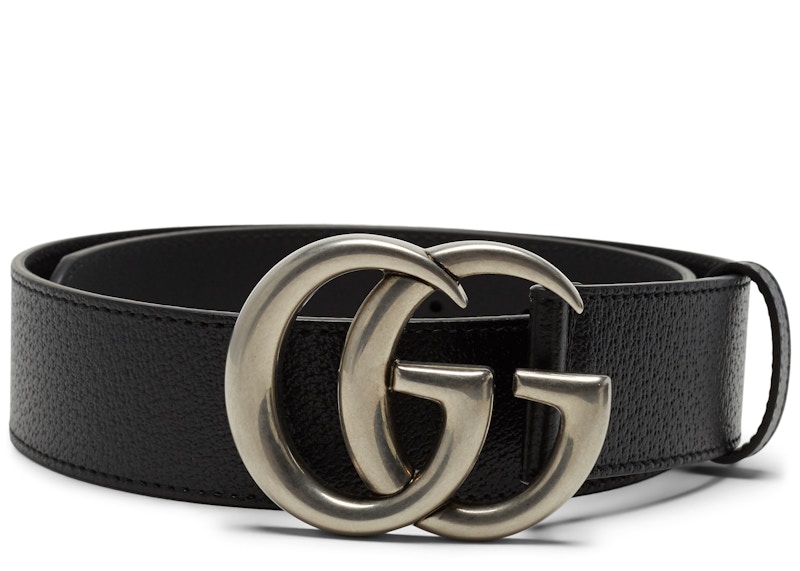 gucci belt with silver buckle