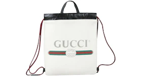 Gucci Drawstring Convertible Backpack Tote Off-White/Cream