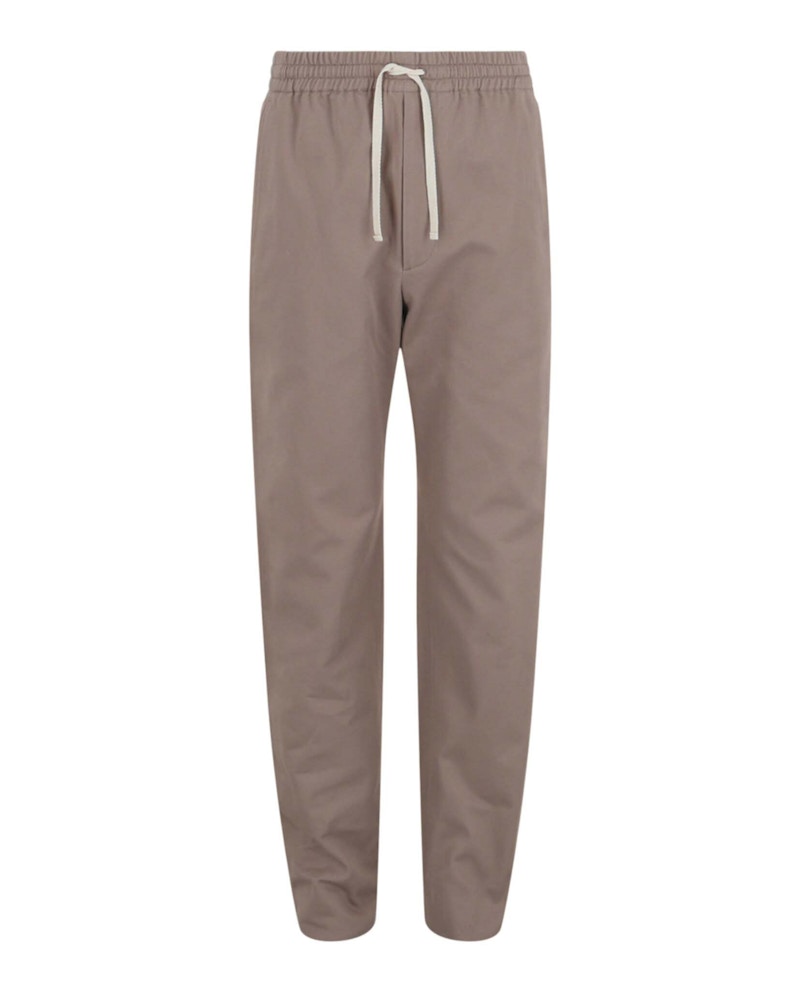 Gucci Hose aus Twill mit Kordelzug Creme