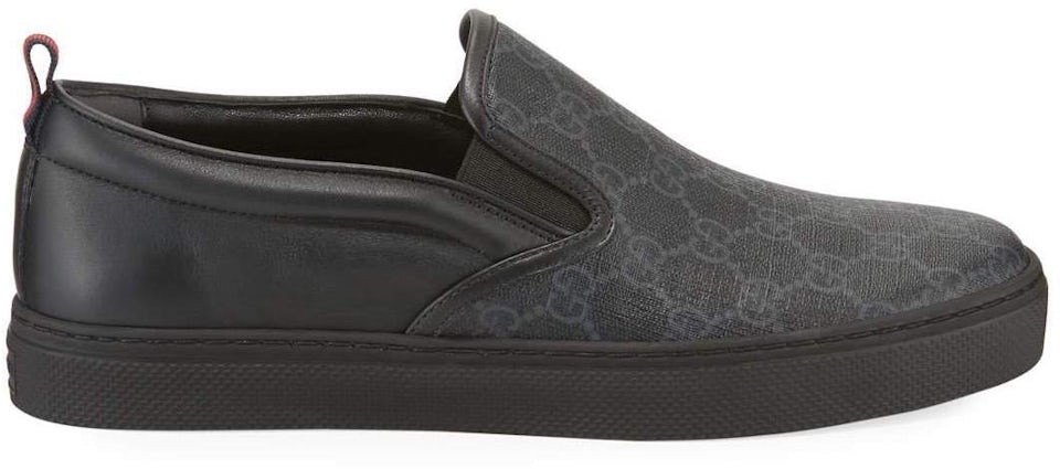 Gucci Gg Supreme Slip-on Sneakers in Black for Men