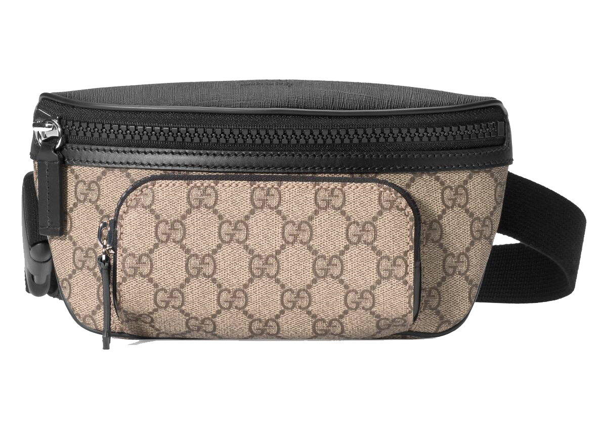 Gucci Eden Belt Bag Beige/Ebony in Canvas with Silver-tone - US