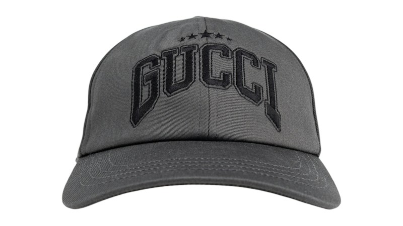 Gucci Embroidered Cap Grey