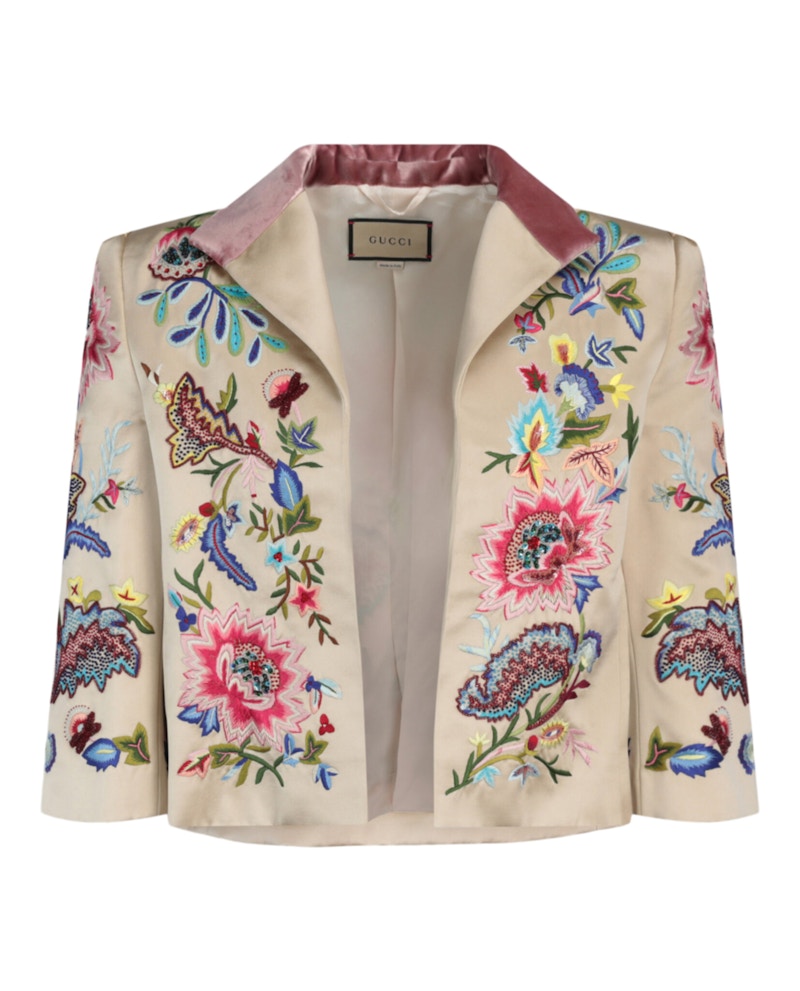 ジャケット GUCCI SILK DUCHESSE JACKET GUCCI - SILK DUCHESSE JACKET - Eleonora Bonucci