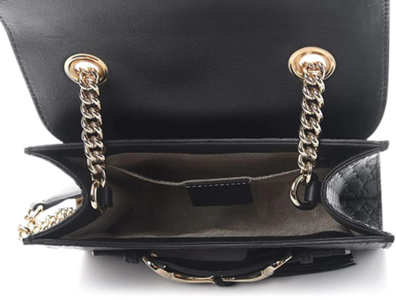 Gucci Emily Shoulder Bag MicroGuccissima Mini Black in Leather with ...