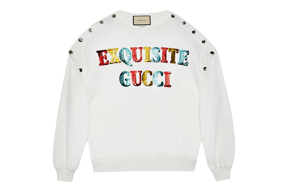 Pre-owned Gucci Exquisite  Sweatshirt White