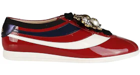 Gucci Falacer Patent Leather Sneaker Red Vernice Crystal (Women's)