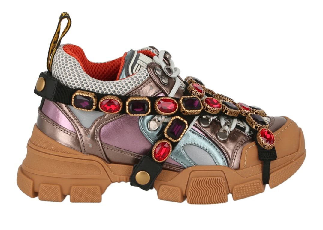 Pre-owned Gucci Flashtrek Crystal Metalic (women's) In Multicolor