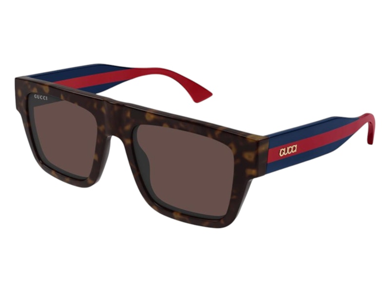 【SEAL限定商品】 Top Flat Gucci Sunglasses JP - Acetate in (GG1868S-002-53) Brown 小物