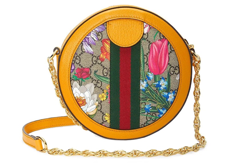 Gucci yellow floral online bag