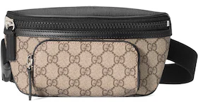 Gucci Front Pocket Belt Bag GG Supreme Small Black/Beige