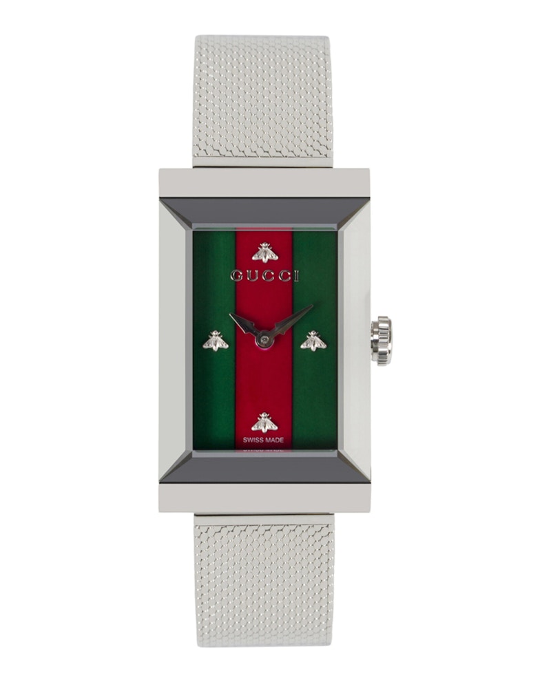 Gucci G-Frame Mother of Pearl YA147401 35mm in Stainless Steel - US