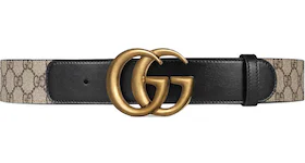 Gucci GG Belt Double G Buckle 1.5 Width Black