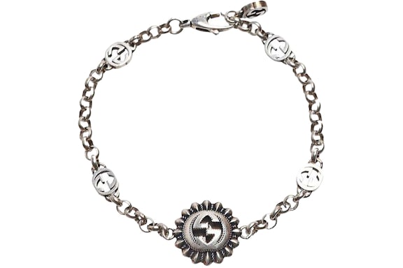Gucci Bracelet GG Argenté