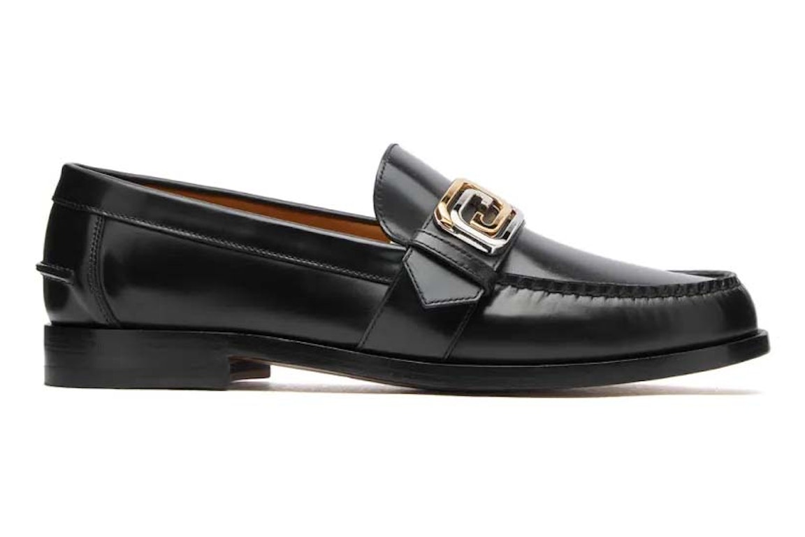 Pre-owned Gucci Gg Buckle Loafer Black