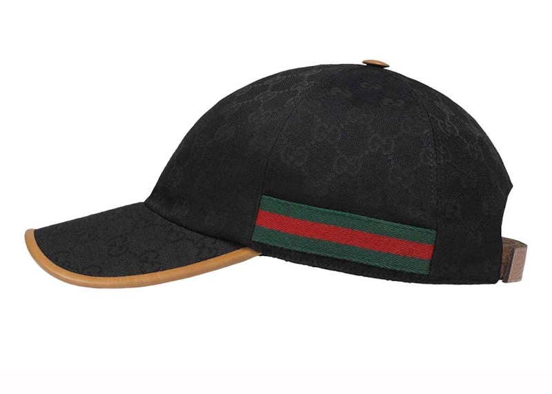 Gucci GG Canvas Baseball Cap Black/Beige