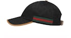 Gucci GG Canvas Baseball Cap Black/Beige
