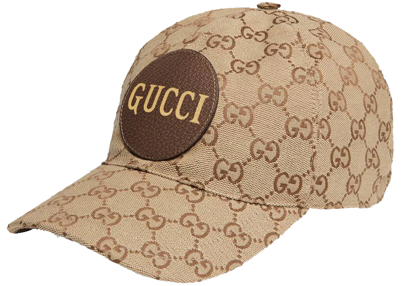 Gucci GG Canvas Baseball Hat Beige/Brown in Canvas with Gold-tone - US