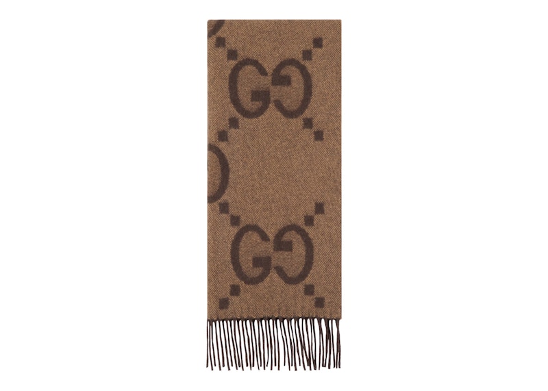 Gg Wool Jacquard Scarf