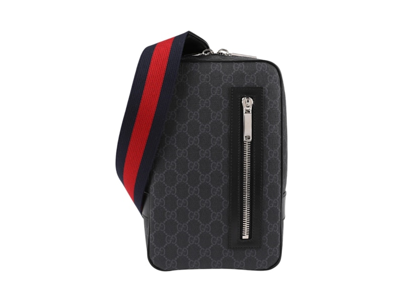 Gucci GG Crossbody Black in Canvas - GB