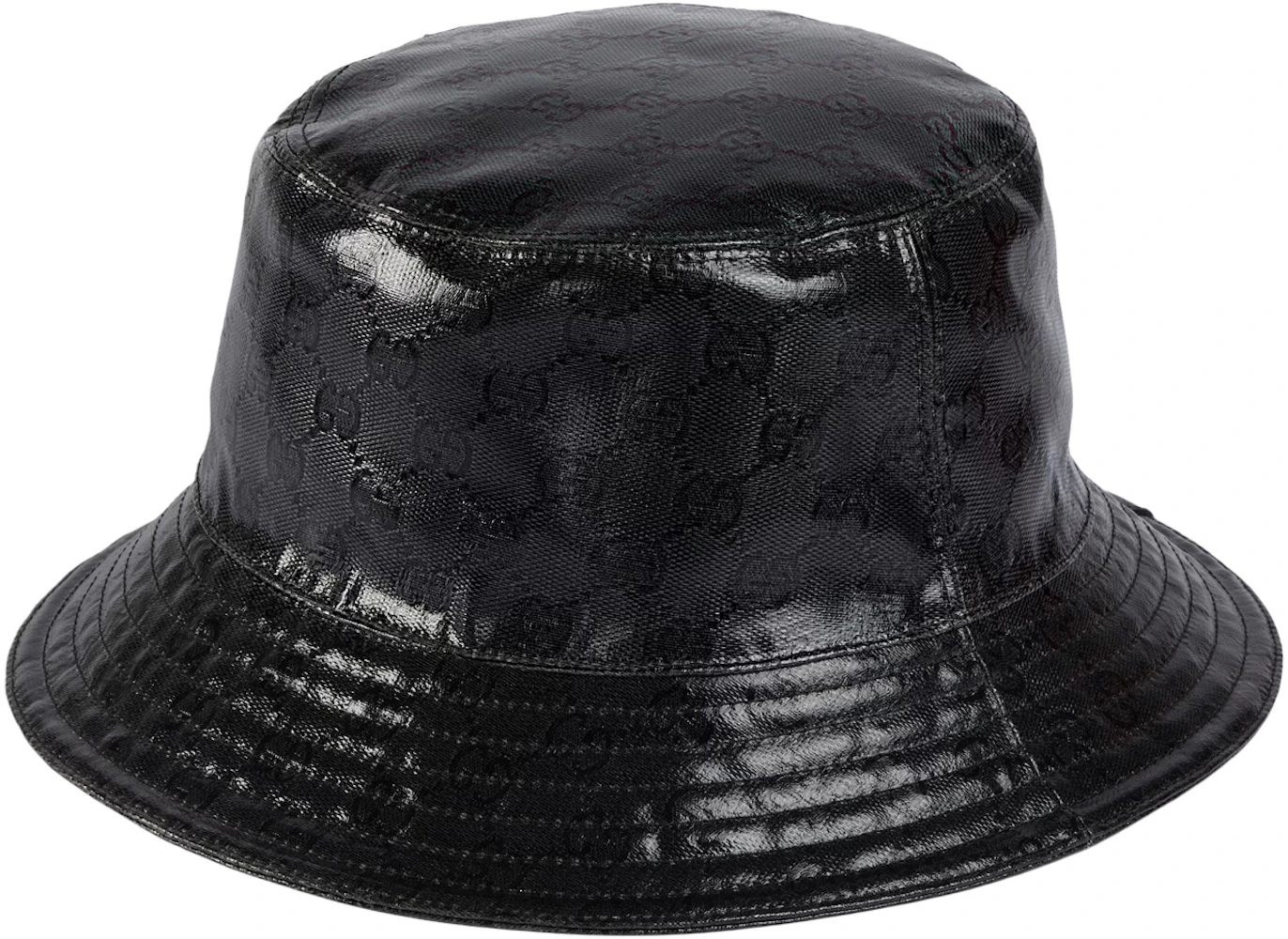 Gucci GG Crystal Bucket Hat Black in GG Crystal Canvas - GB