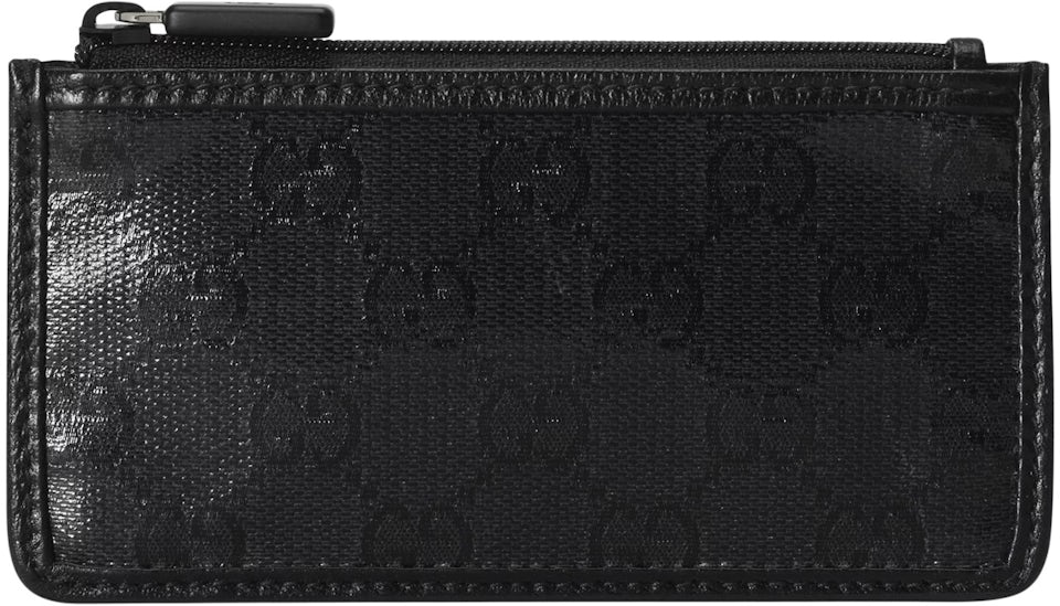 Gucci GG Crystal Bi-Fold Wallet, Green, GG Canvas