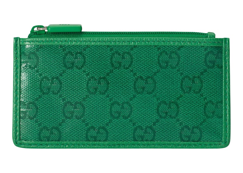 Green gucci discount card holder