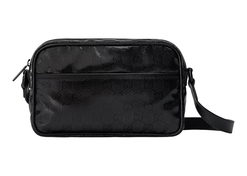 Gucci GG Crystal Mini Shoulder Bag Black in GG Crystal Canvas with