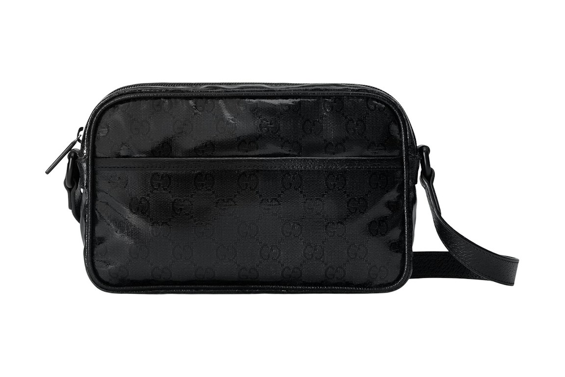 Pre-owned Gucci Gg Crystal Mini Shoulder Bag Black