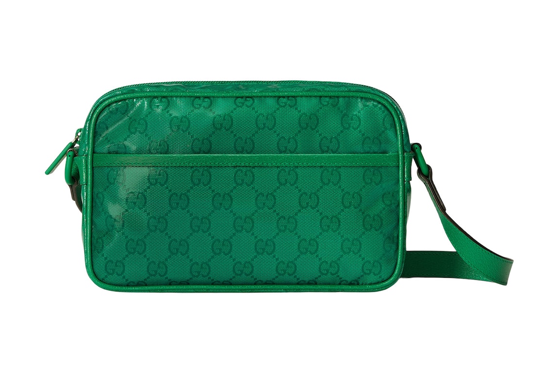 Pre-owned Gucci Gg Crystal Mini Shoulder Bag Green