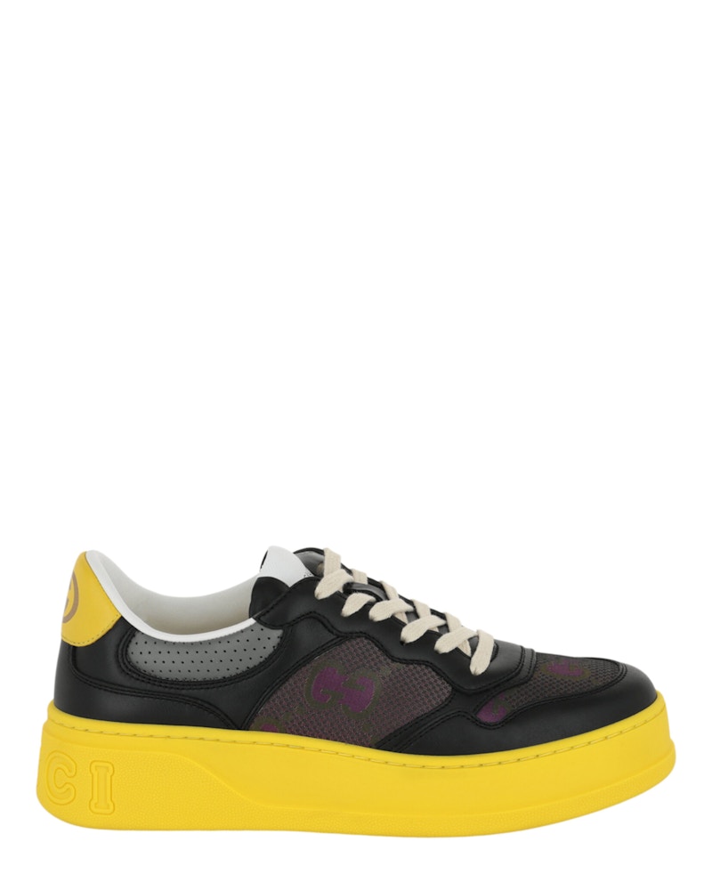 Gucci GG Dali Low Black Yellow - 700641-UPG60-1063