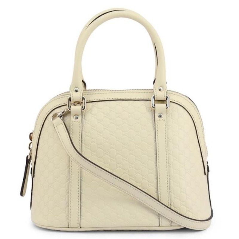 Gucci GG Dome Shoulder Bag Micro Guccissima White