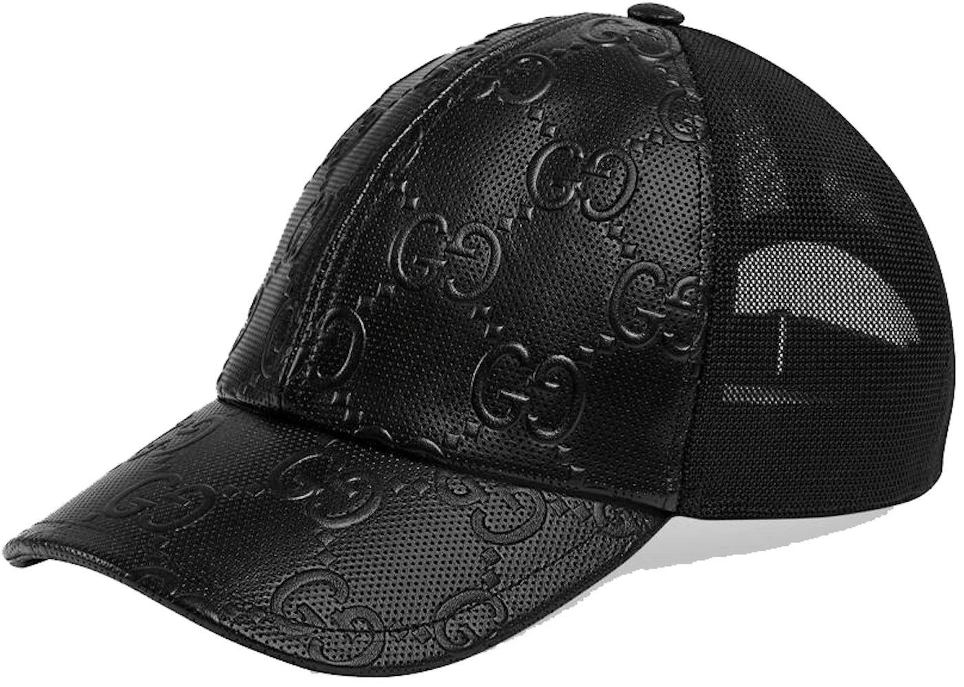 Gucci Women's Black Wool Interlocking G Logo Baseball Hat L/59 cm  599067 1079