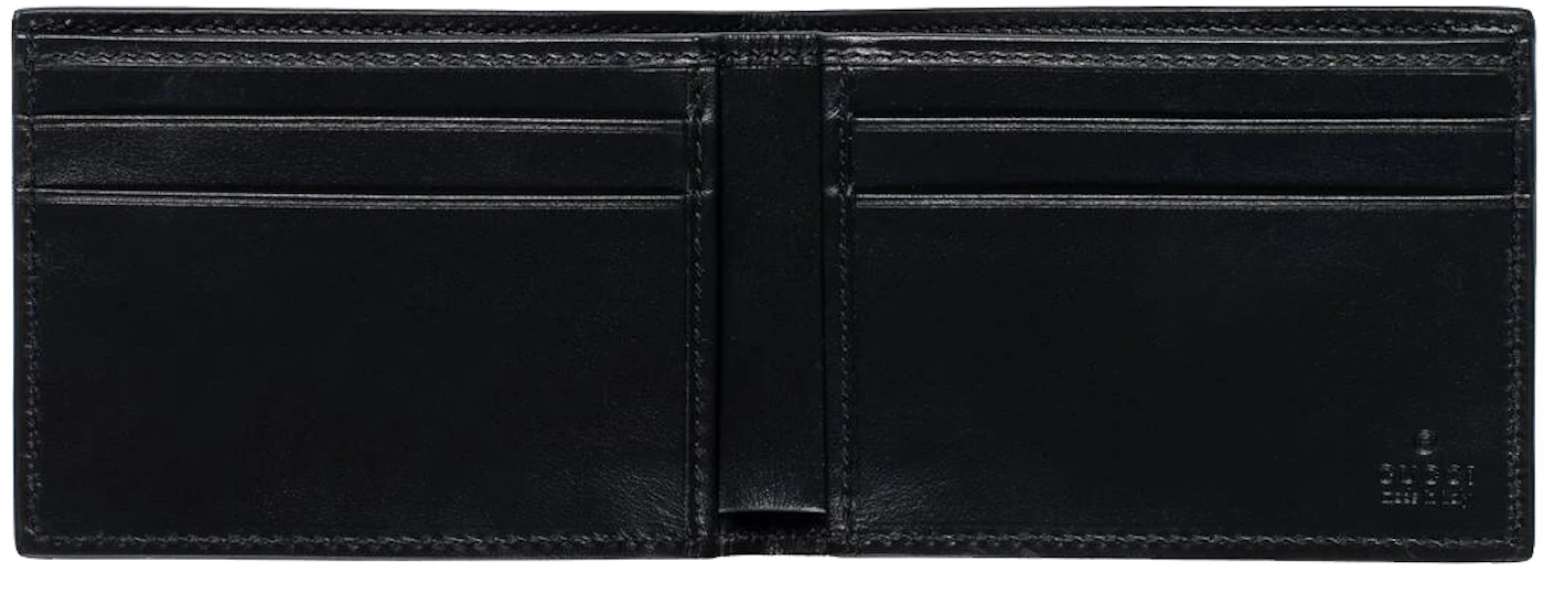 Gucci GG Embossed Bi-fold Wallet Black in Leather - US