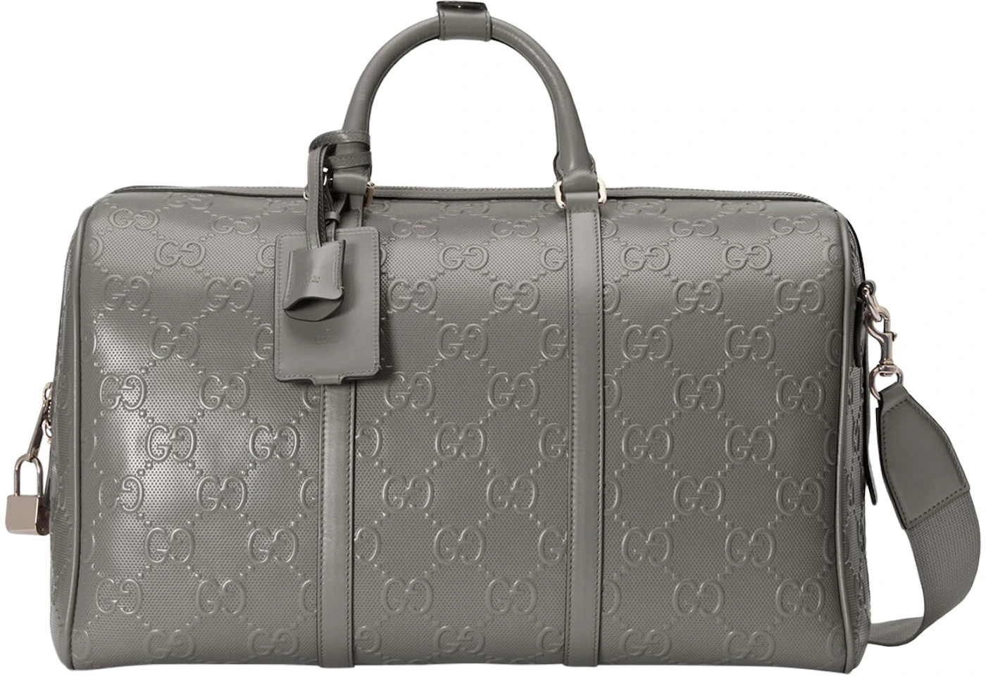 Gucci Mens Supreme Tigers Duffle Grey Canvas – Luxe Collective