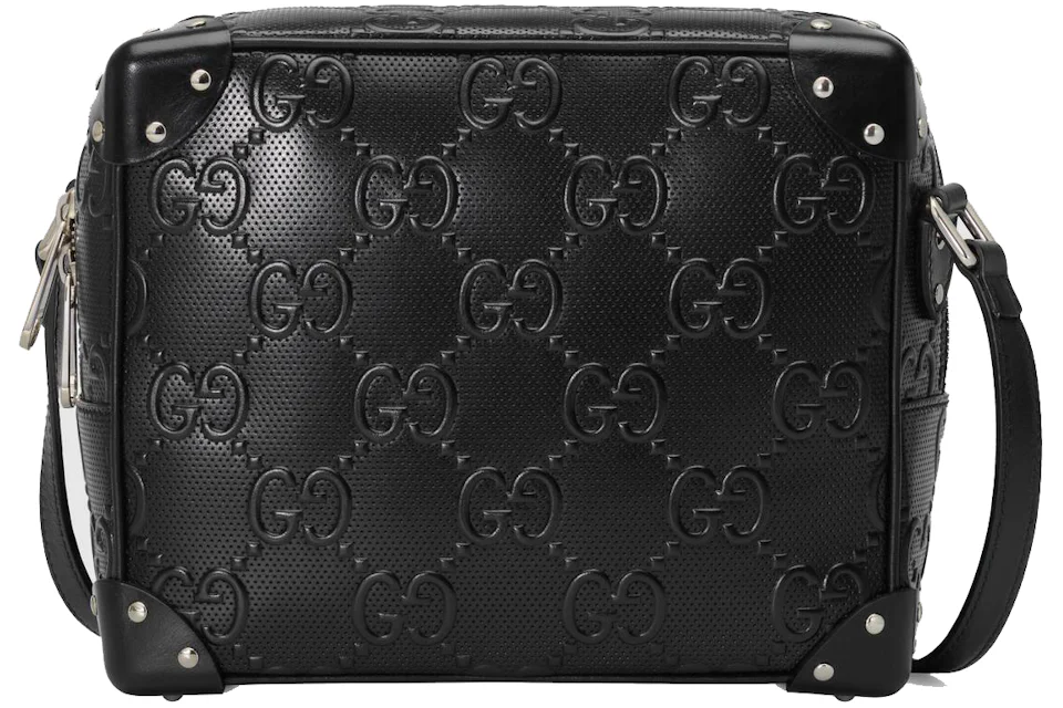 Black gucci embossed bag Clearance