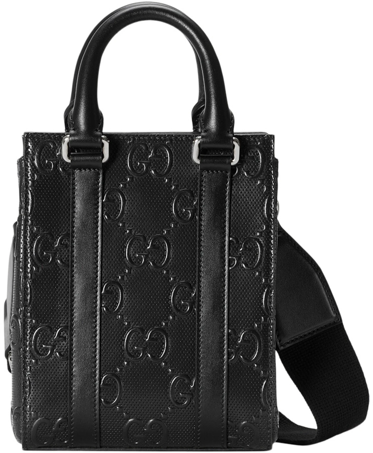 Black Leather Gucci Tote Bag | lupon.gov.ph