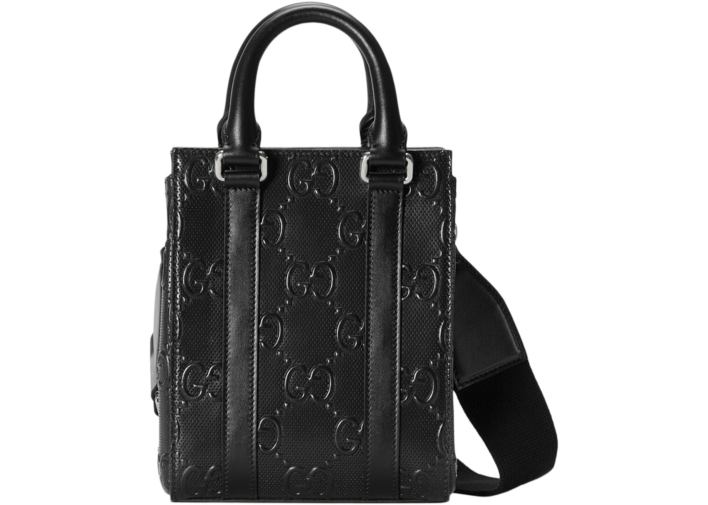 Black Leather Gucci Tote Bag | lupon.gov.ph