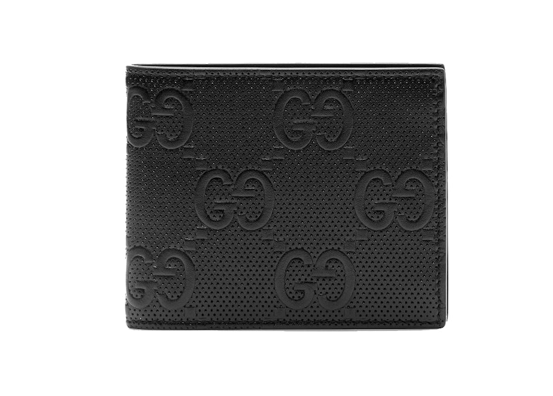 gucci embossed leather wallet