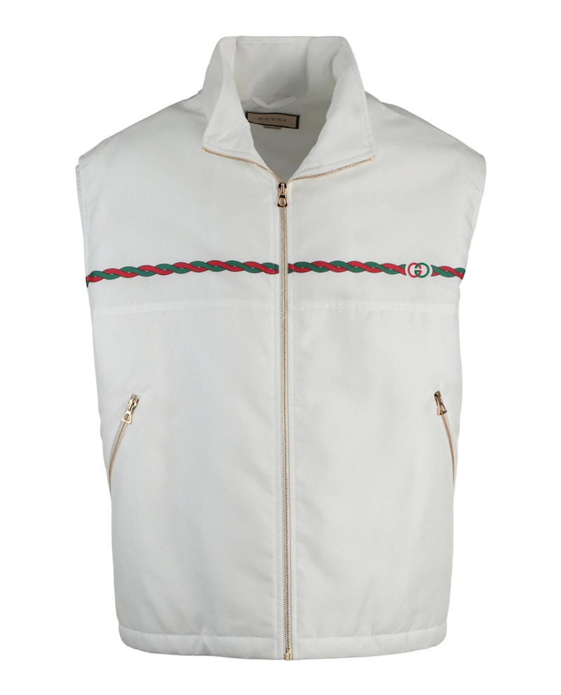 Gucci GG Embroidered Vest White