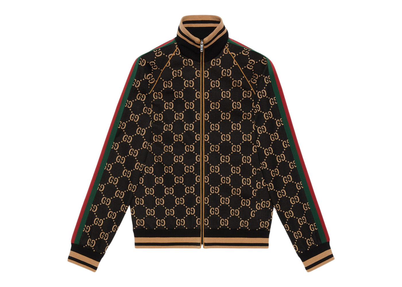 Gucci Gg Jacquard Cotton Jacket In Blue | ModeSens
