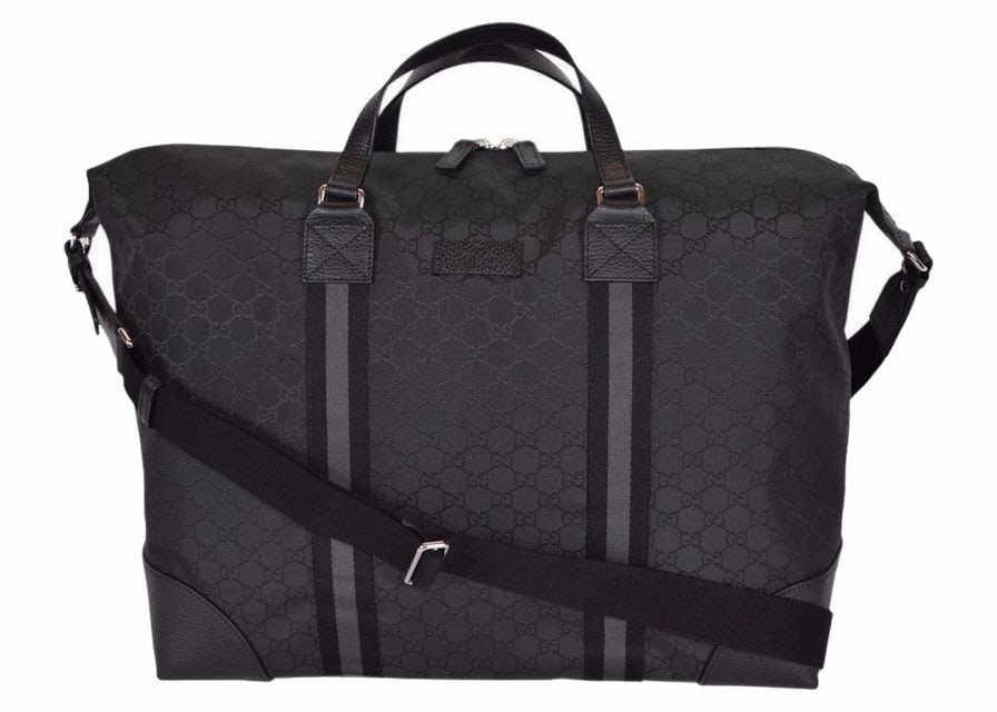 Gucci Nylon GG Guccissima XL Travel Duffle Luggage Bag 449180