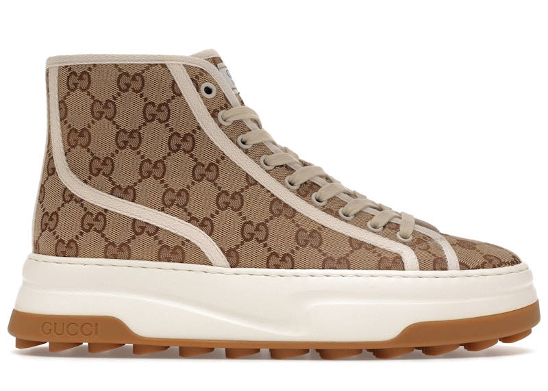 Gucci GG High Sneaker Interlocking G Beige Men's - 745999 20Q20