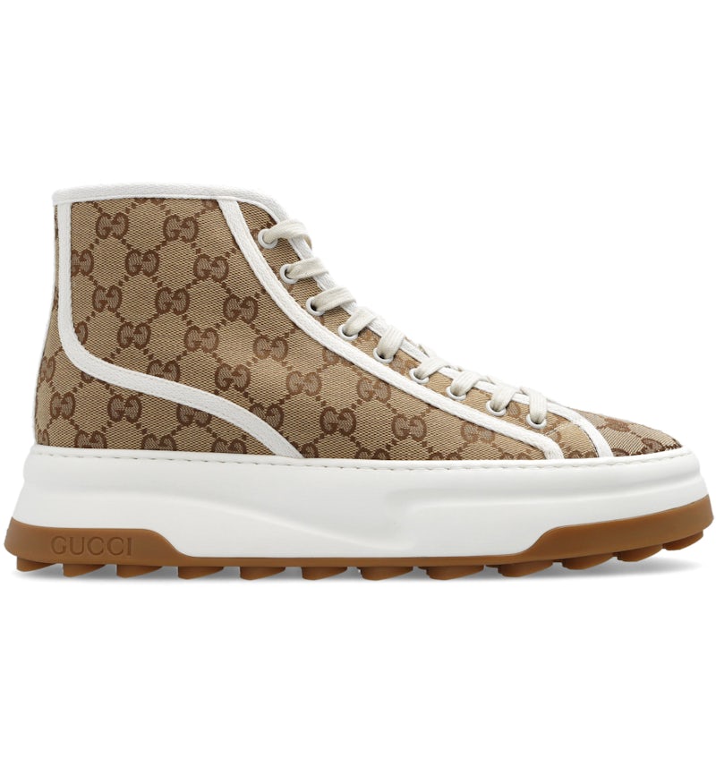 Gucci GG High Sneaker Interlocking G Beige Men's 745999 20Q20