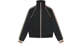 Gucci GG Jacquard Jersey Zip Jacket Black
