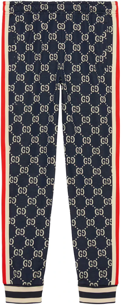 Gucci Beige Logo Monogram Patterned Jersey Trousers XXL Gucci