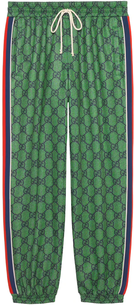 Gucci JoGGing Pant With Green/Dark Blue Men's US