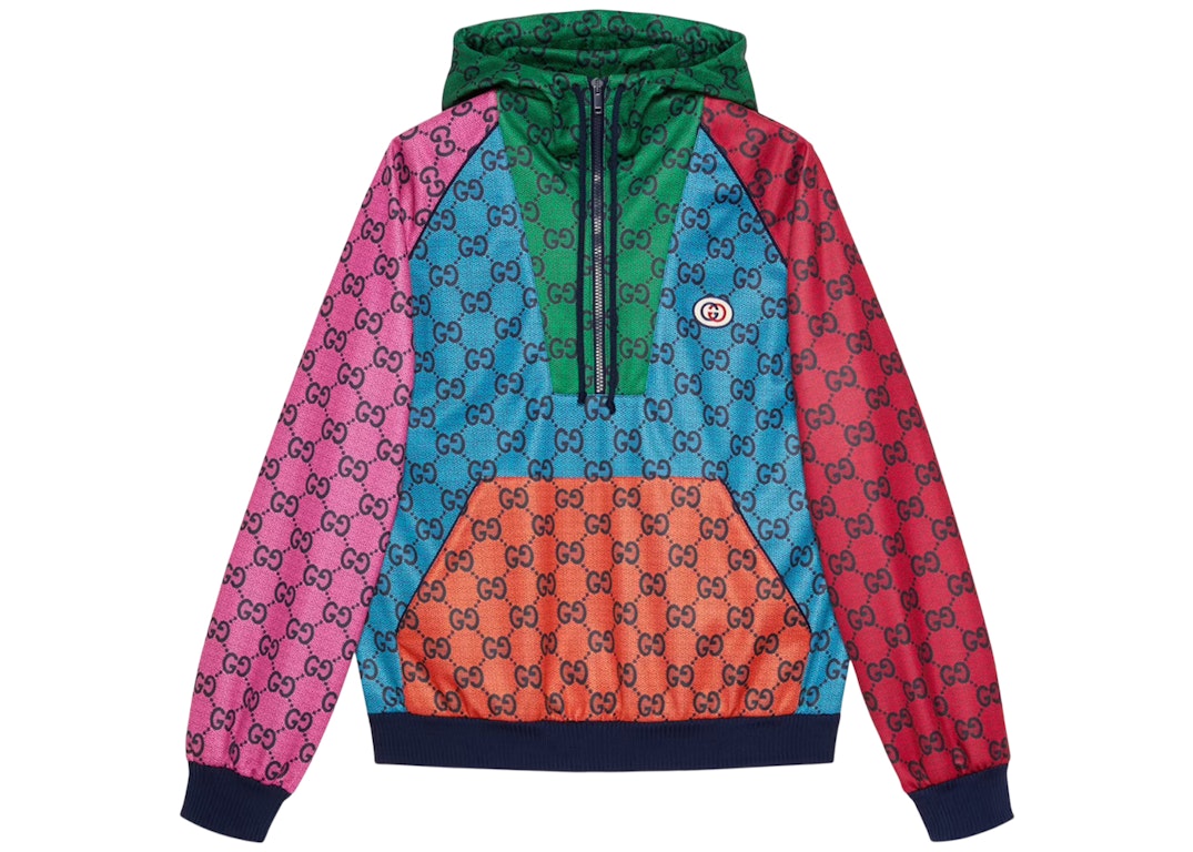 Pre-owned Gucci Gg Jersey Sweatshirt Multicolor
