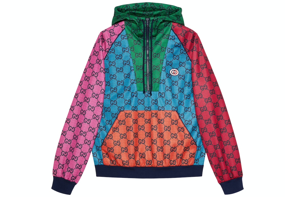 Pre-owned Gucci Gg Jersey Sweatshirt Multicolor