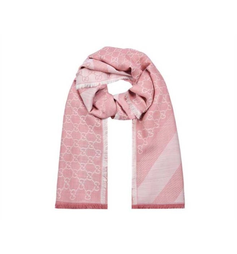 Gucci GG Logo Scarf Pink US - Main Image